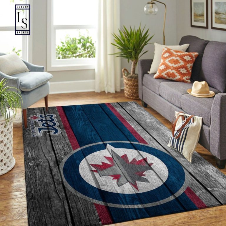 Winnipeg Jets NHL Team Logo Area Rugs Carpet