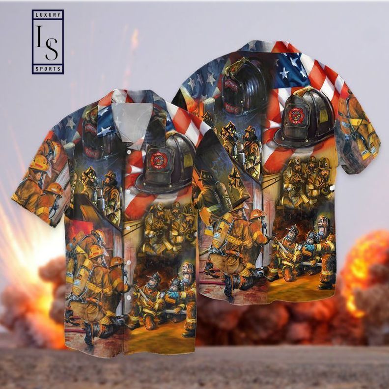 4th Of July Independence Day Memorial Day Firefighter 3 Hawaiian Shirt