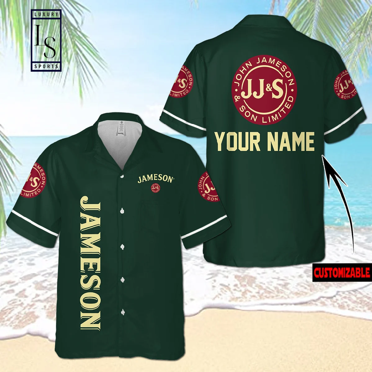 Jameson Personalized Hawaiian Shirt