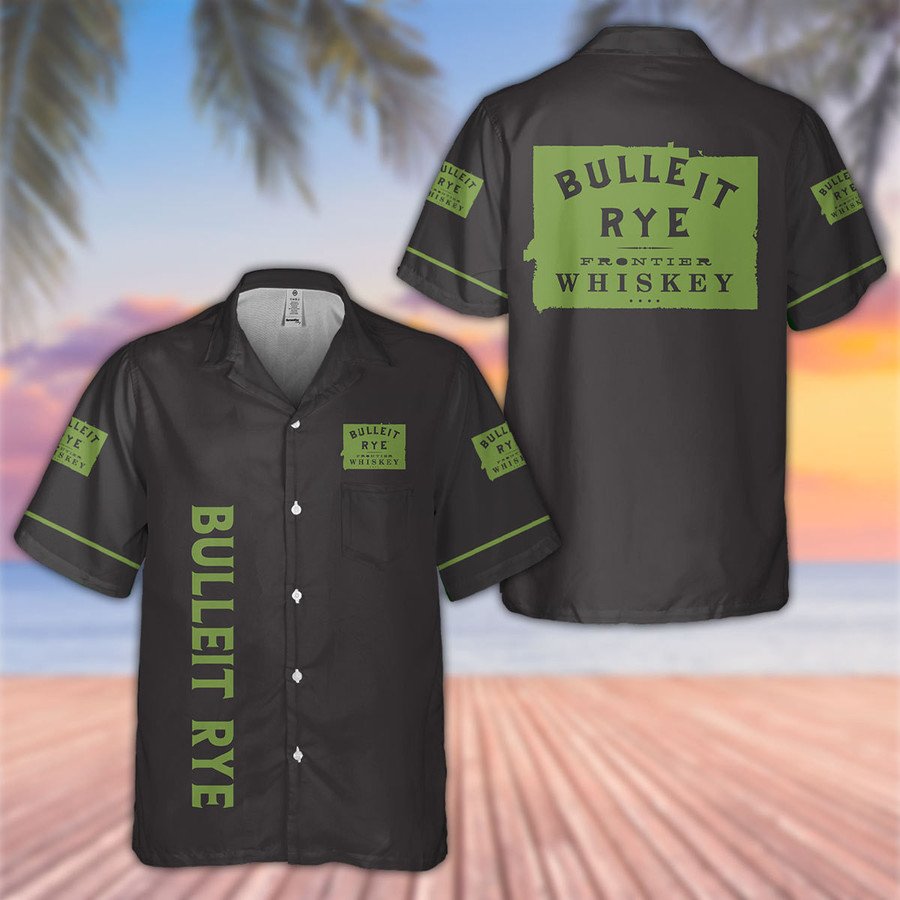 Bulleit Rye Frontier Whiskey Hawaiian Shirt