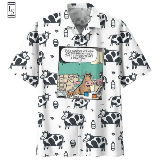 Dairy Cow Hawaiian Shirt