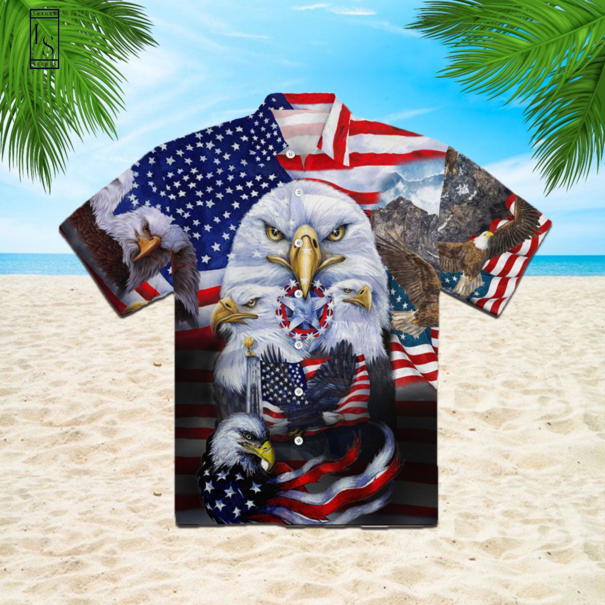 Eagles Patriotism American Hawaiian Shirt