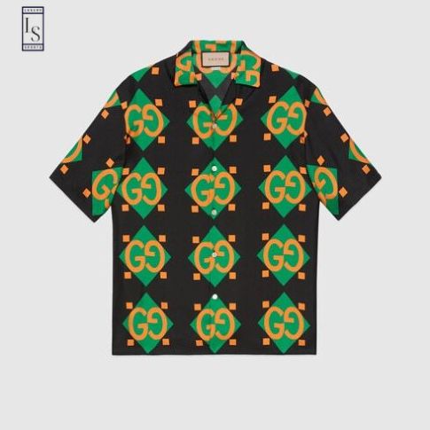 Gucci Geometric Print Hawaiian Shirt