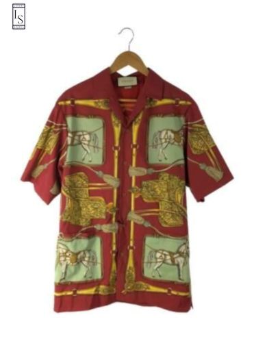 Gucci Red Baroque Hawaiian Shirt
