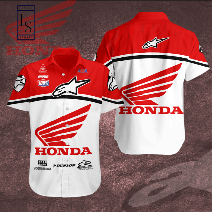 HRC Honda Racing Hawaiian Shirt