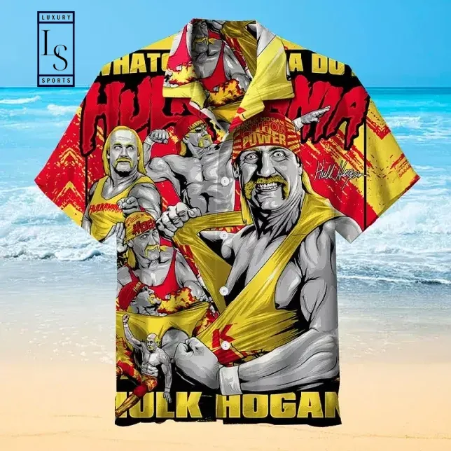 Hulk Hogan Art Shirt Hawaiian Beach Shirt