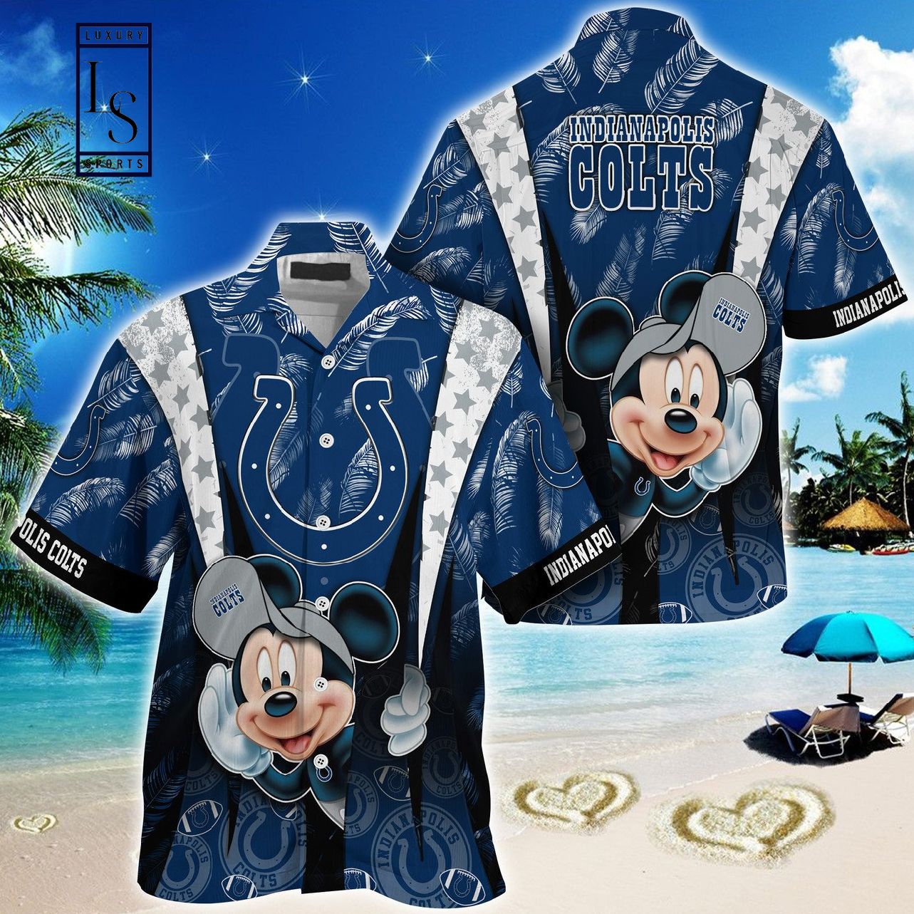 Indianapolis Colts Mickey Mouse Hawaiian Shirt