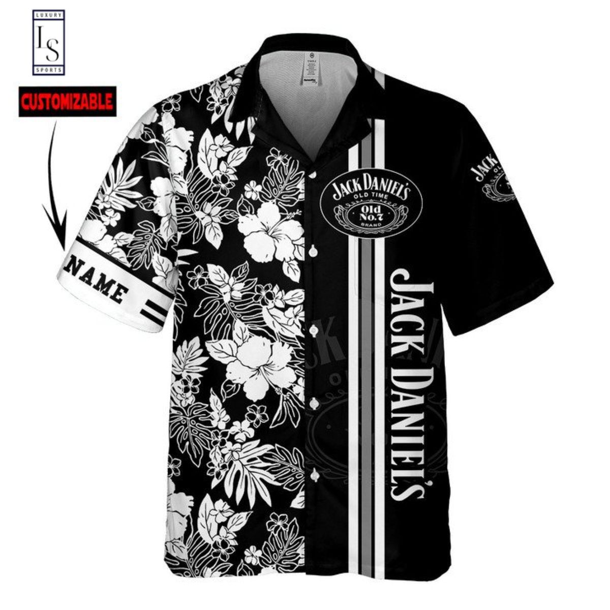 Jack Daniels Personalized Hawaiian Shirt