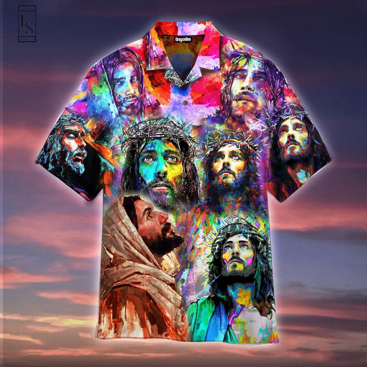 Jesus Peace Life Colorful Hawaiian Shirt