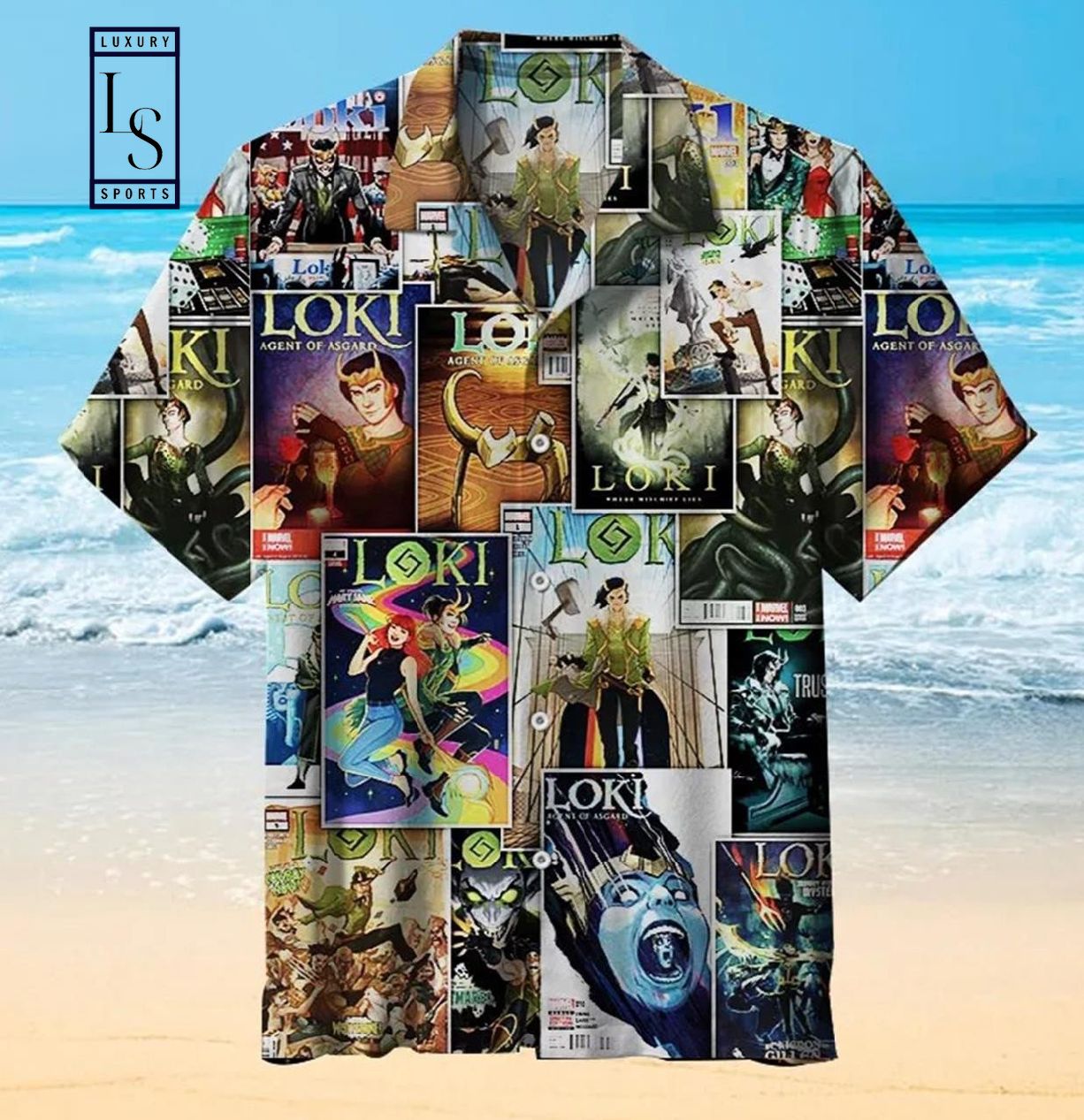 Loki Comics Cover Hawaiian Shirt