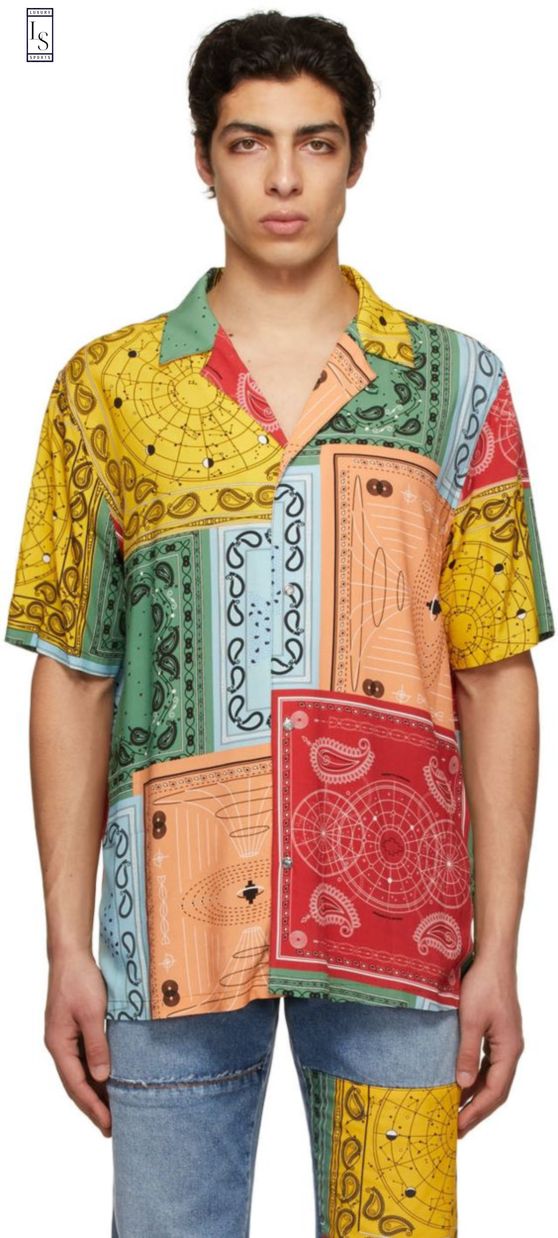 Marcelo Burlon Multicolor Bandana Hawaiian Shirt