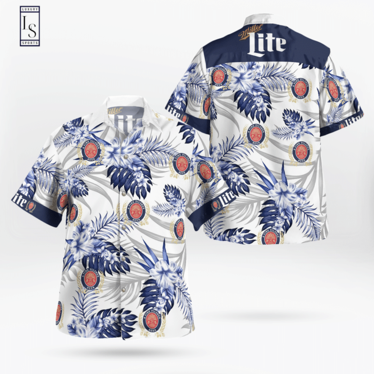 Miller Lite Beer Hawaiian Shirt