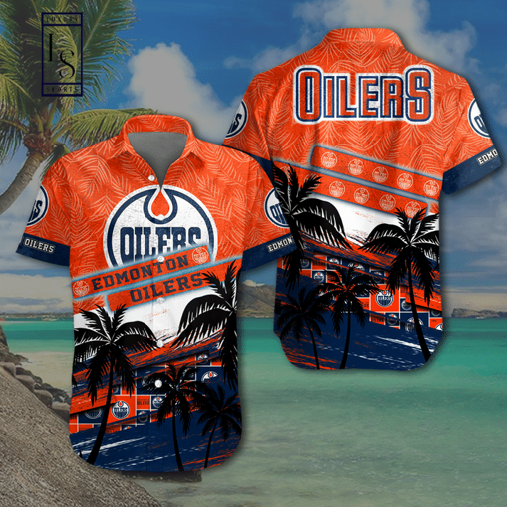 NHL Edmonton Oilers Hawaiian Shirt
