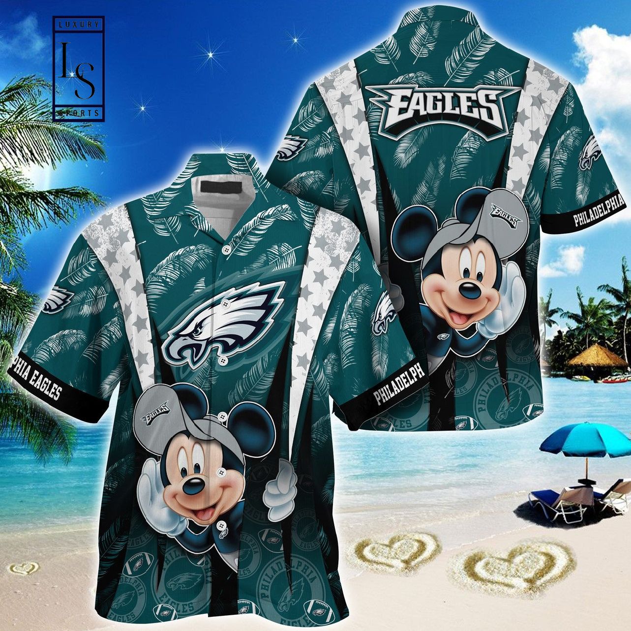 Philadelphia Eagles Mickey Mouse Hawaiian Shirt