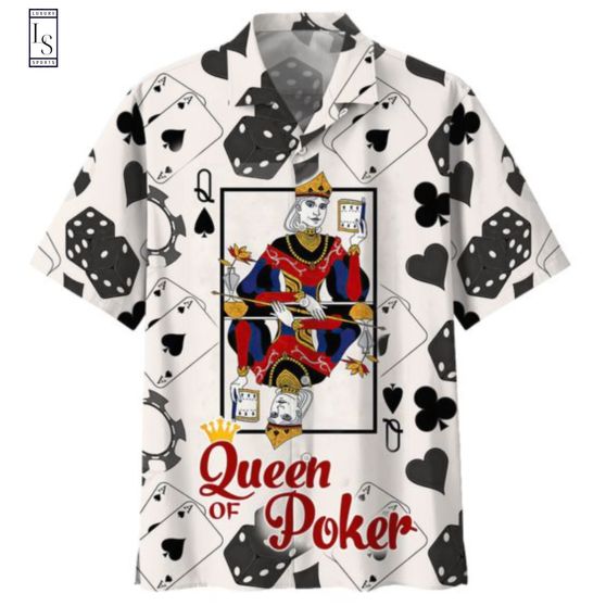 Queen Of Poker Hawaiian Shirt