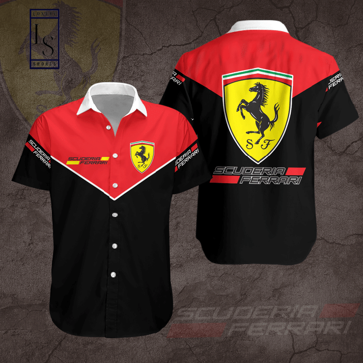 Scuderia Ferrari Hawaiian Shirt