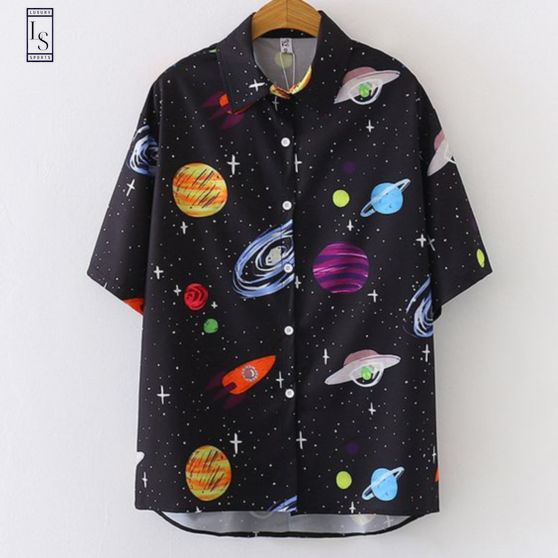 Space Travels Hawaiian Shirt