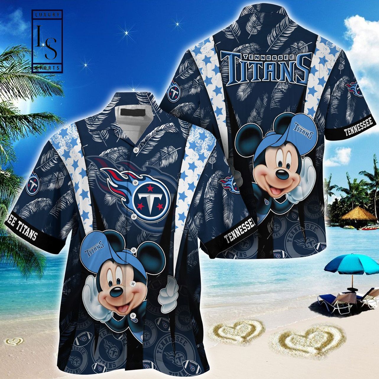 Tennessee Titans Mickey Mouse Hawaiian Shirt