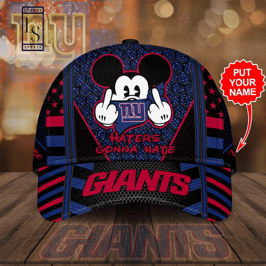 New York Giants Football Team Haters Gonna Hate Mickey Customized Baseball Cap