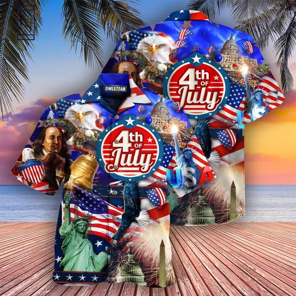 America Happy 4Th Of July Hawaiian Shirt