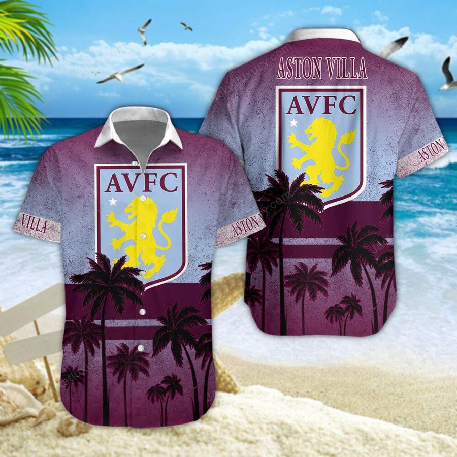 Aston Villa F.C Hawaiian Shirt