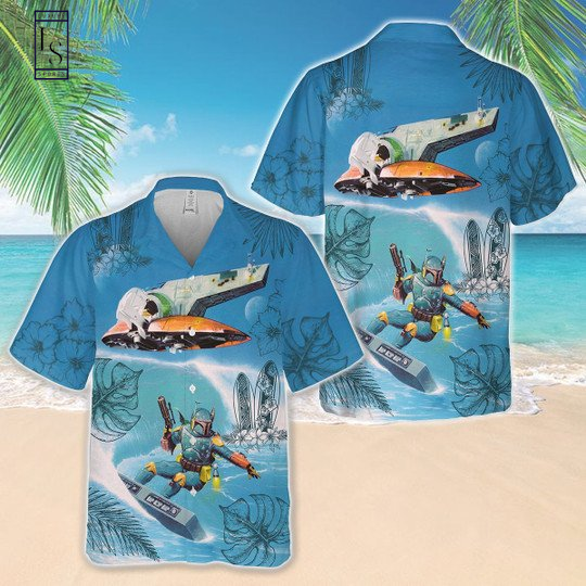 Boba Fett Surfing Hawaiian Shirt