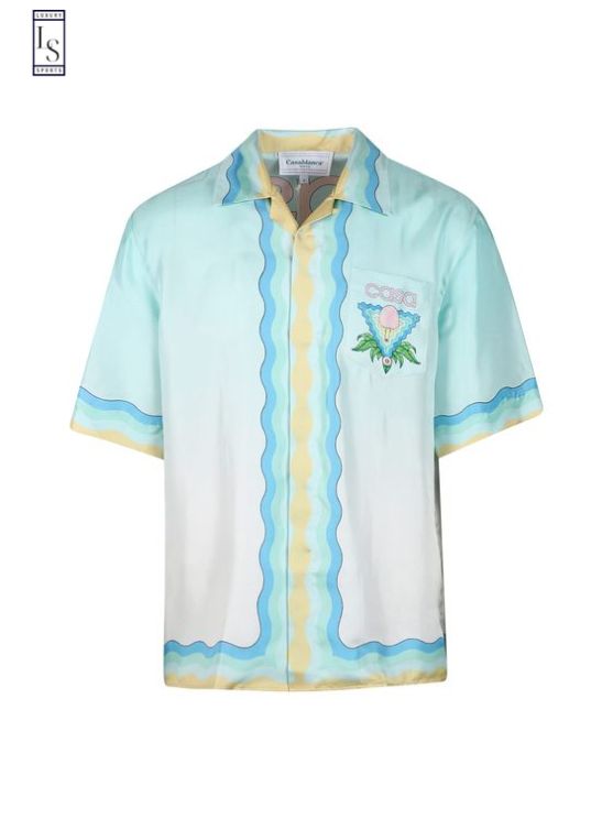 Cuban Collar Short Sleeve Hawaiian Shirt