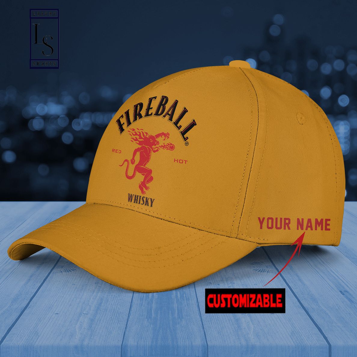 Fireball Customized Baseball Cap
