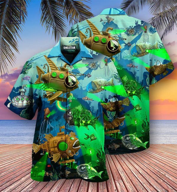 Fish Steampunk Edition Hawaiian Shirt