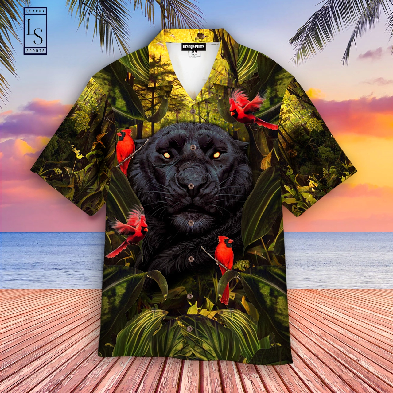 Flower Black Panther Hawaiian Shirt
