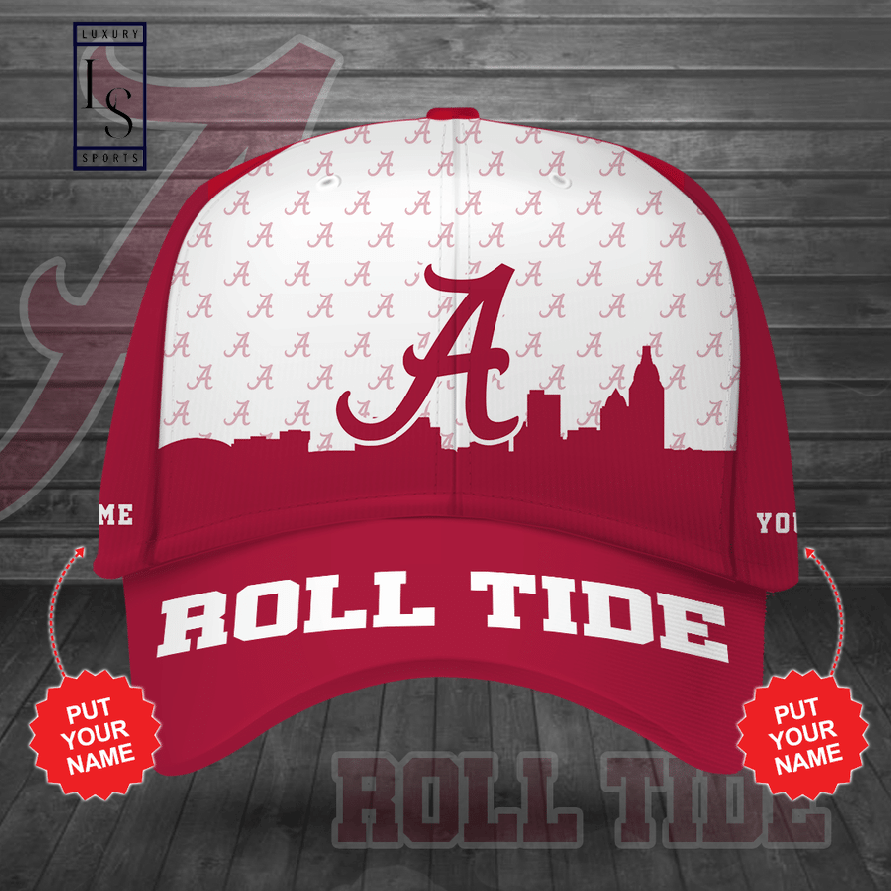 Alabama Crimson Tide Roll Tide City Customized Baseball Cap 