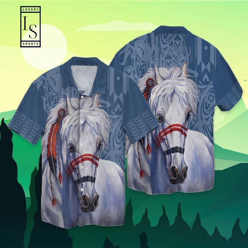 White Horse Hawaiian Shirt