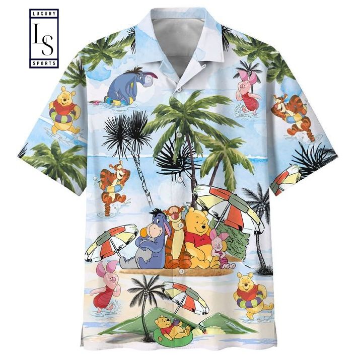 Winnie The Pooh Summer Time Hawaiian Shirt
