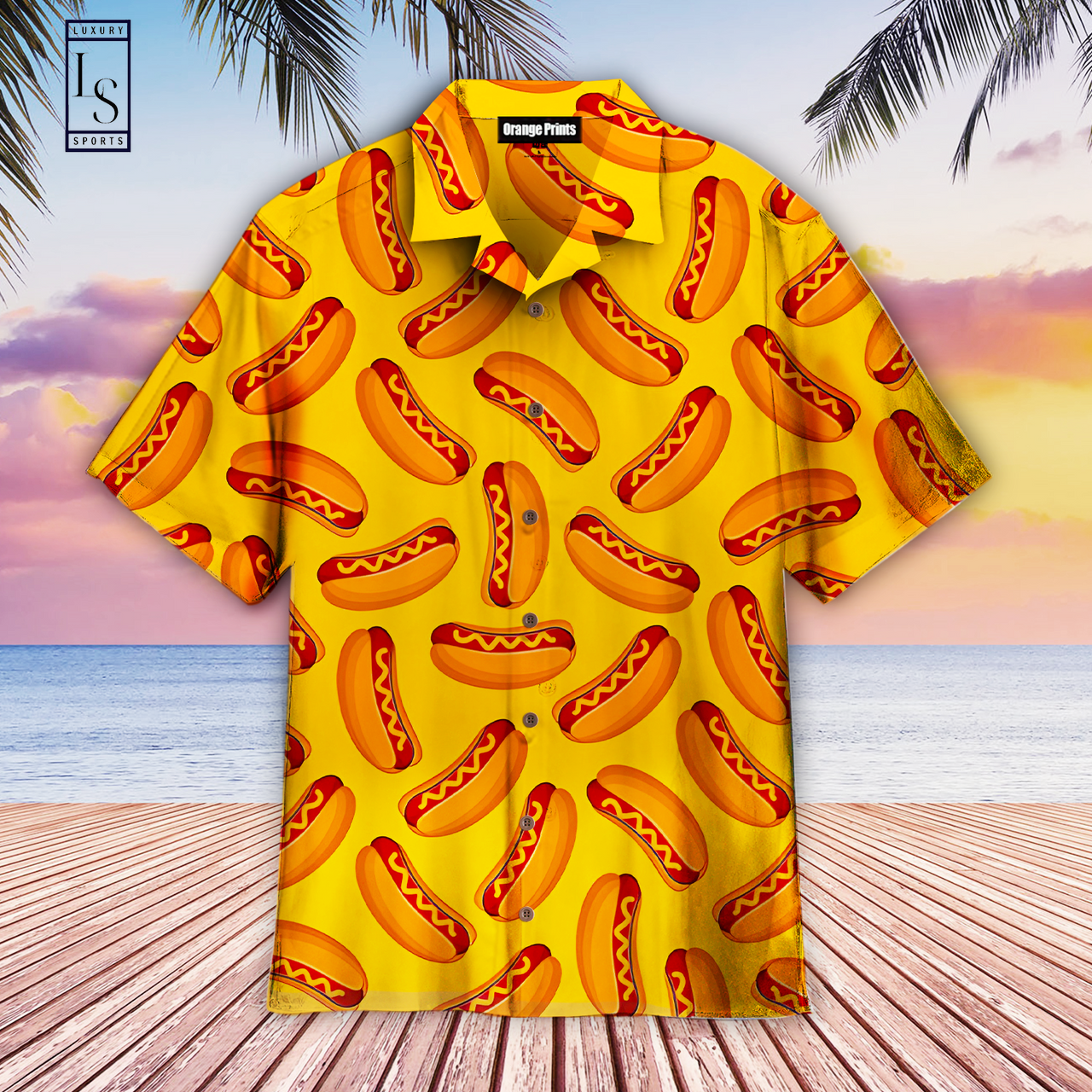 Love Hot Dog Hawaiian Shirt