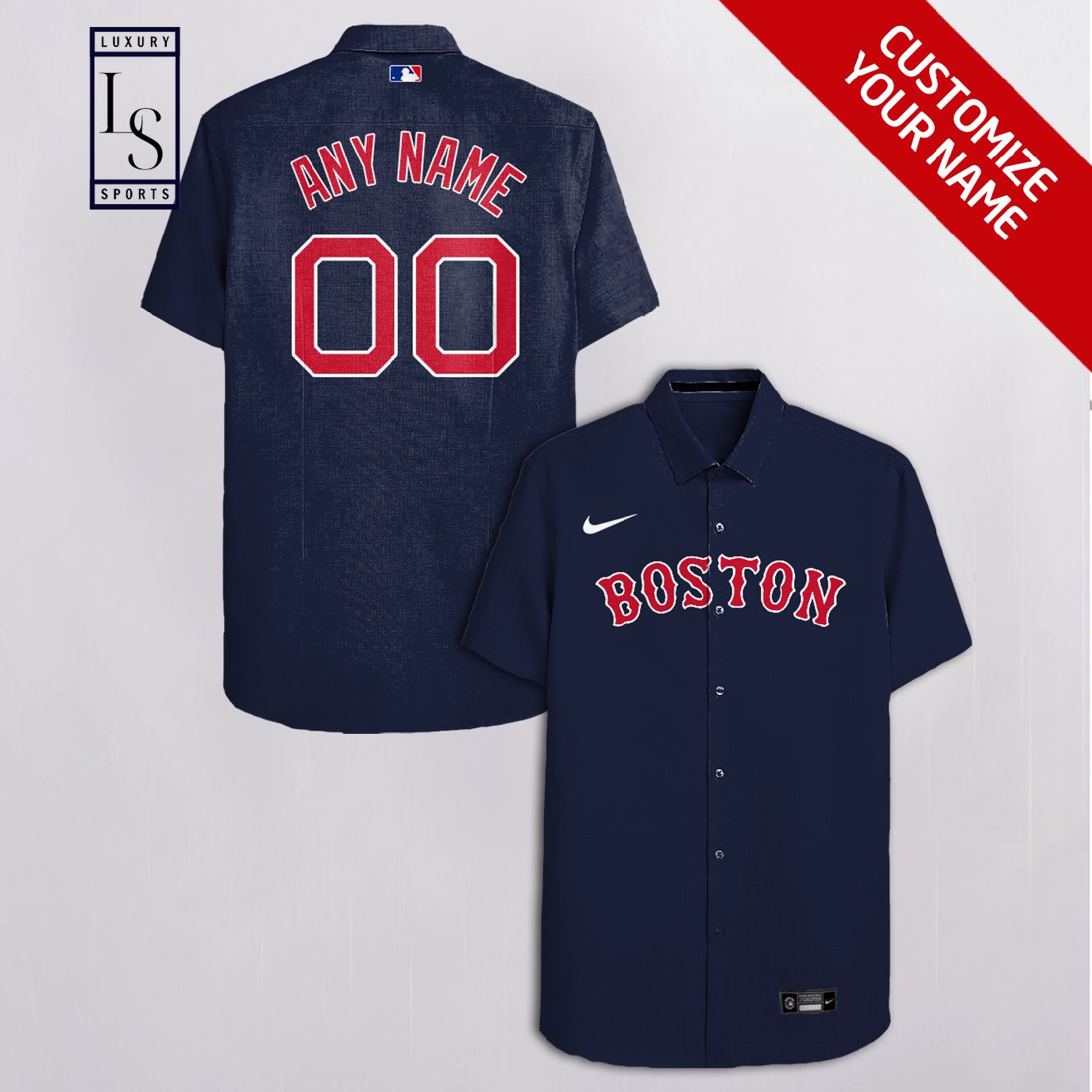 MLB Boston Red Sox Baseball Team Customized Hawaiian Shirt