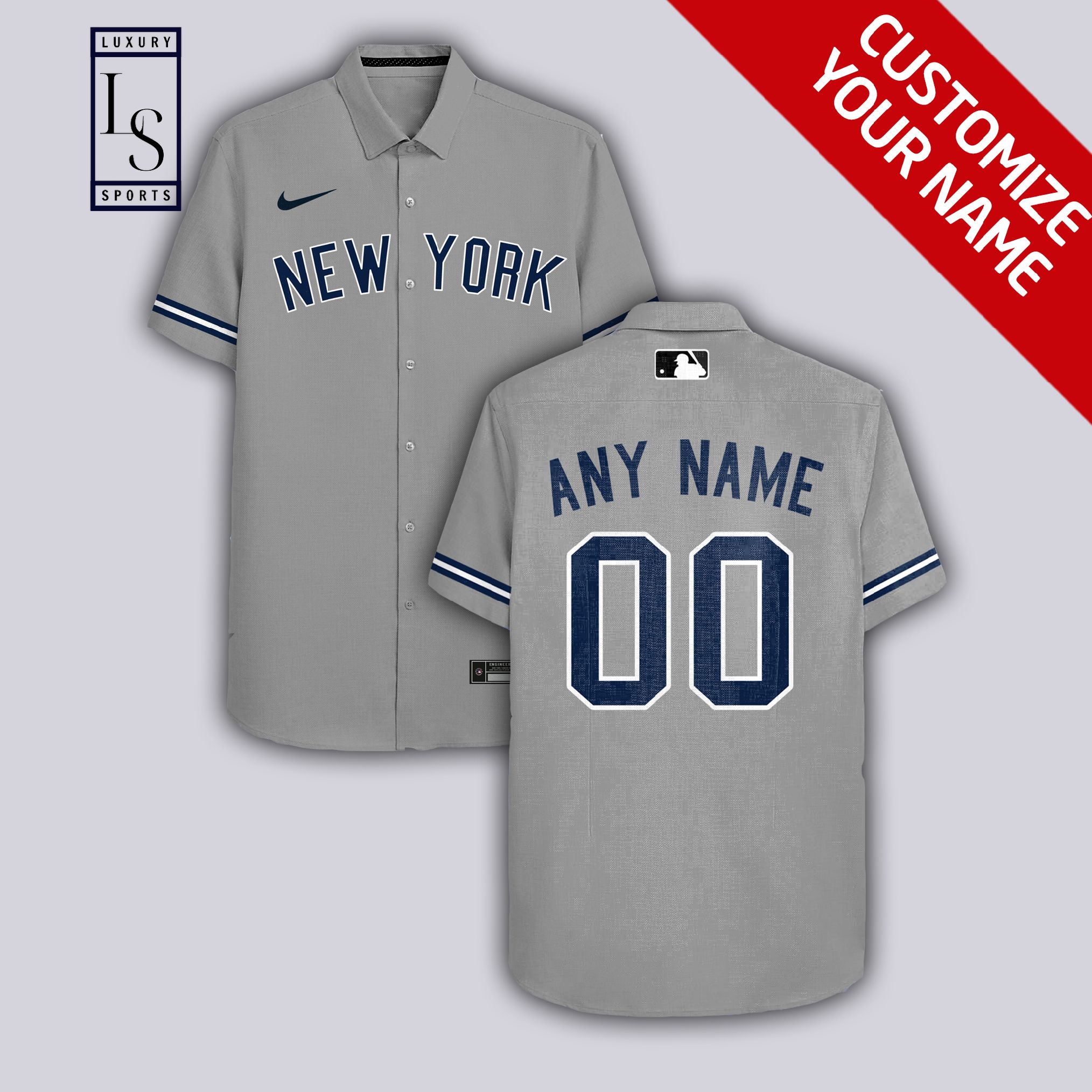 New York Yankees Baseball Team Custom Name 4 Hawaiian Shirt