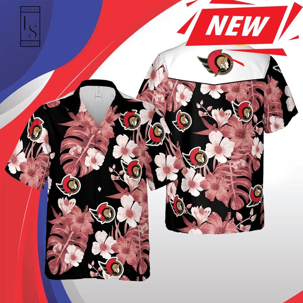 Ottawa Senators Nhl Ottawa Hawaii Floral Hawaiian Shirt
