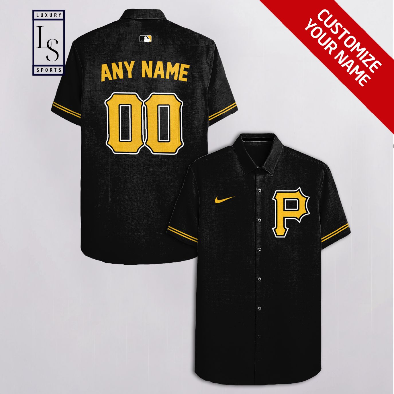 Pittsburgh Pirates Baseball Team Custom Name Hawaiian Shirt