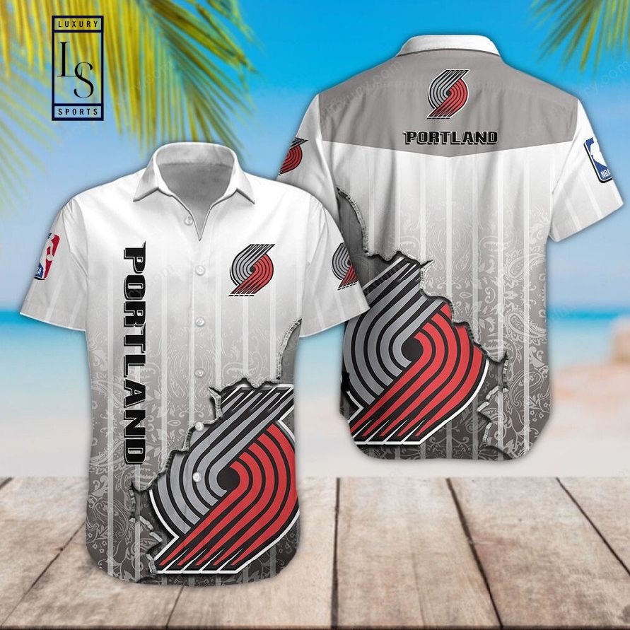 Portland Trail Blazers NBA Hawaiian Shirt