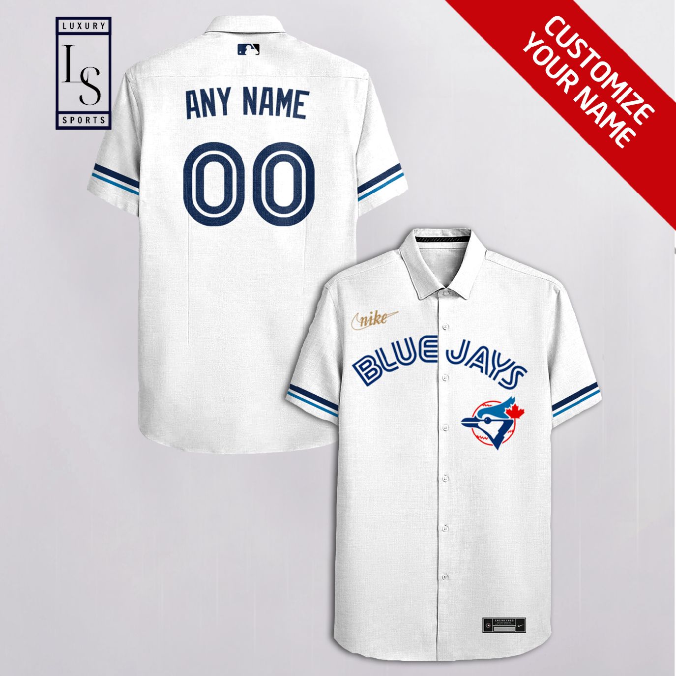 Toronto Blue Jays Baseball Team Custom Name Hawaiian Shirt 