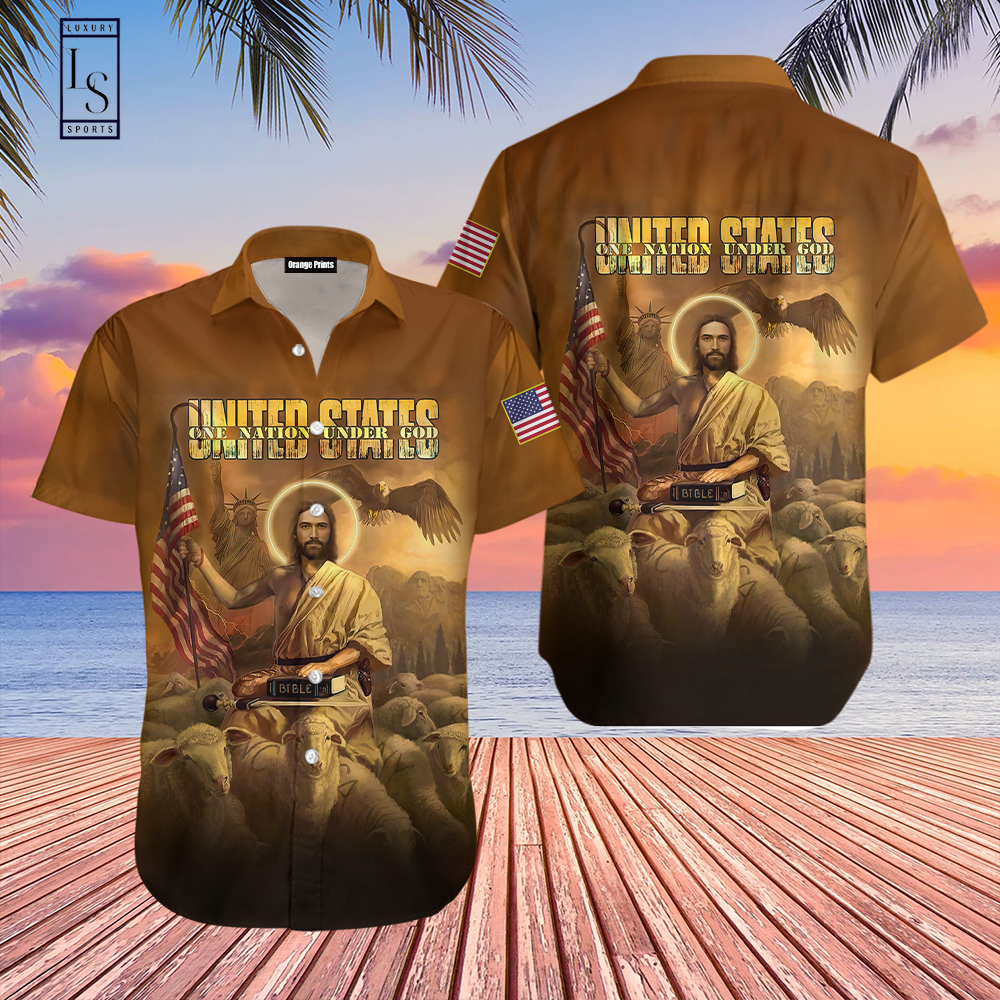 Veteran One Nation Under God Hawaiian Shirt