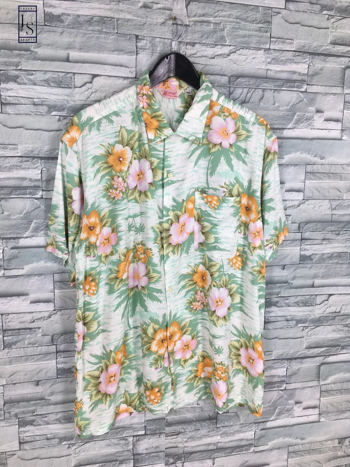 Vintage Aloha Floral Sunwear Hawaiian Shirt