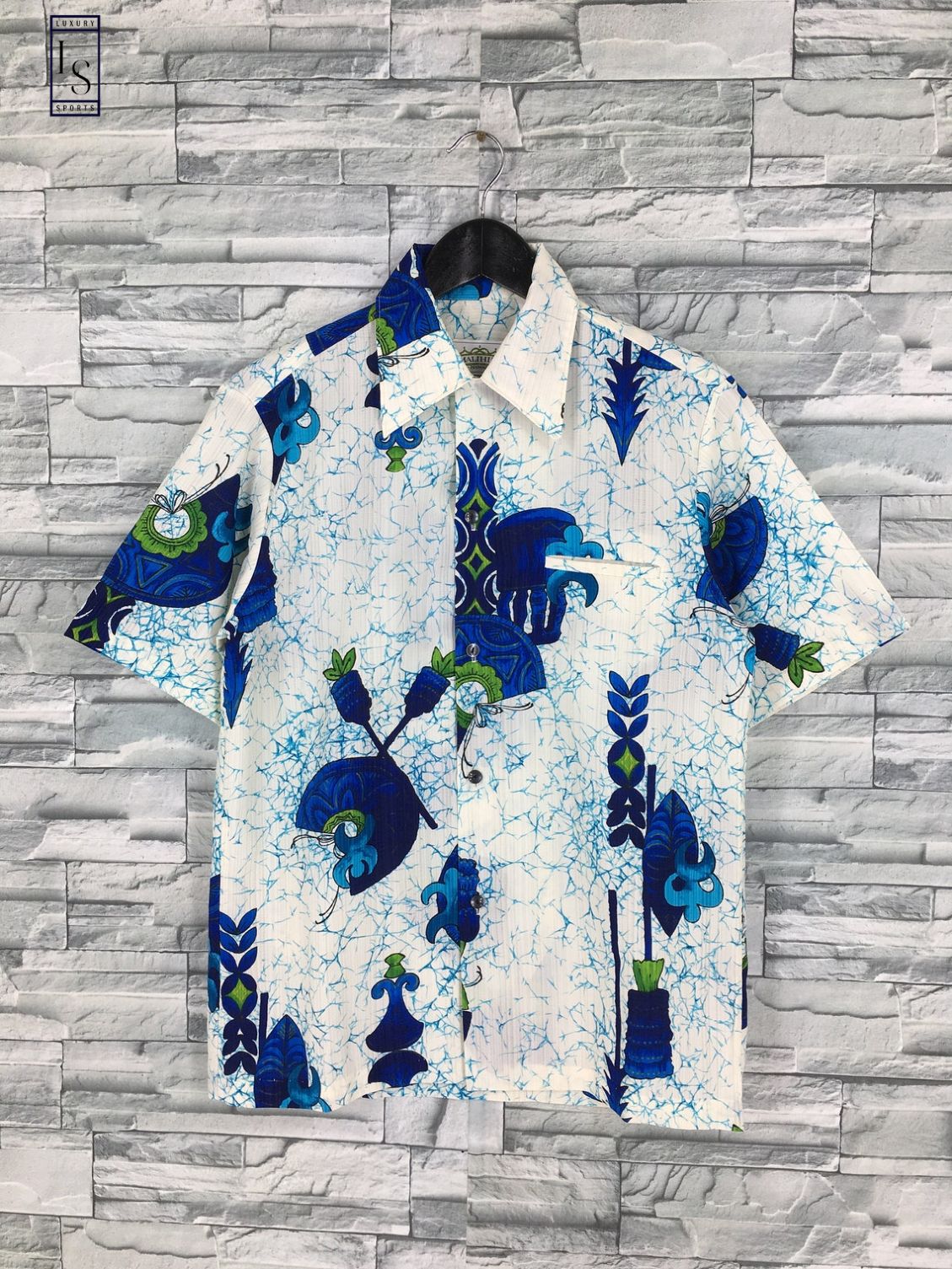Vintage Abstract Tropical Hawaiian Shirt