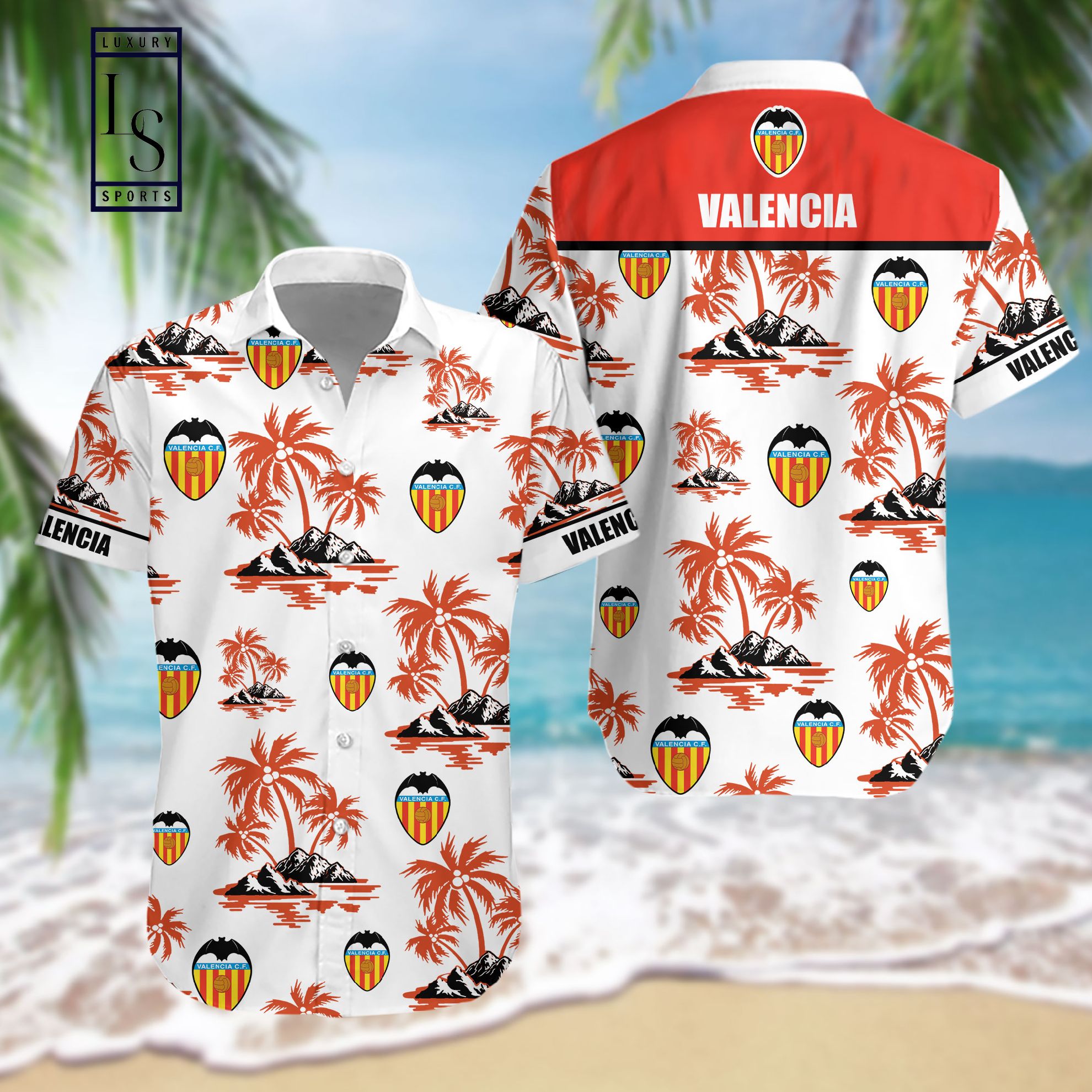 Valencia CF Hawaiian Shirt