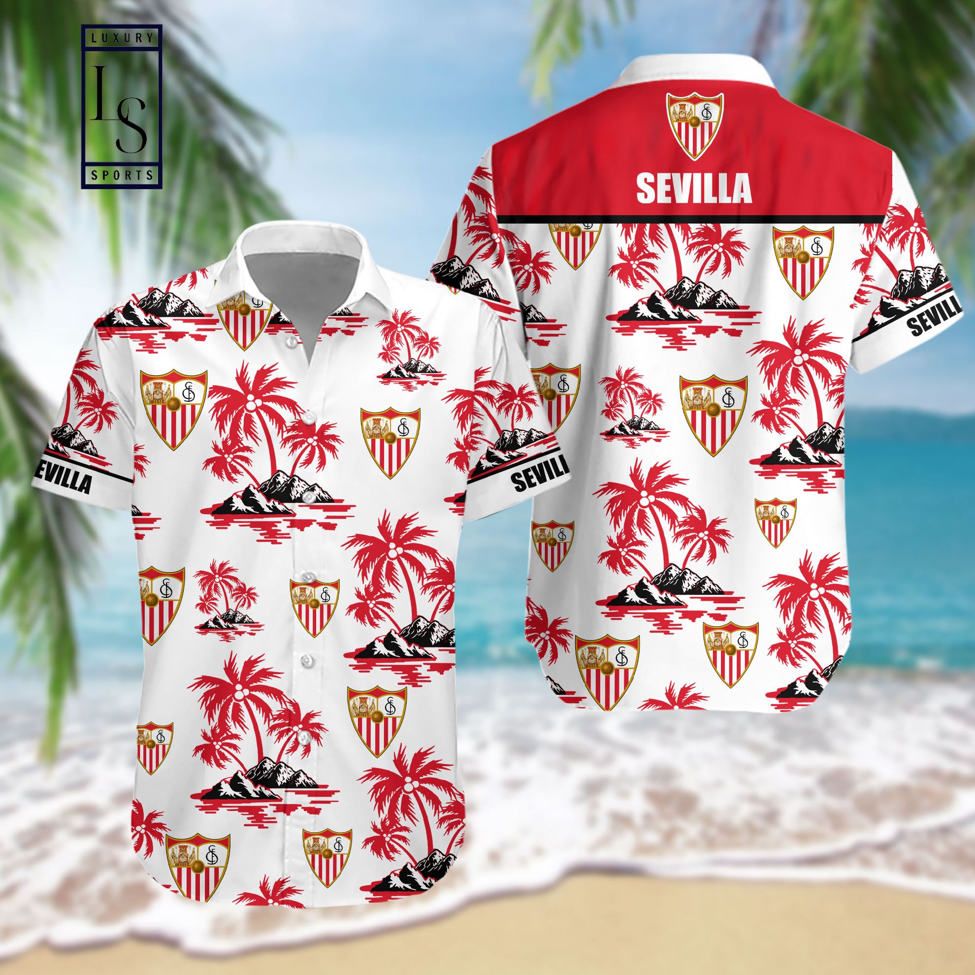 Sevilla FC Hawaiian Shirt