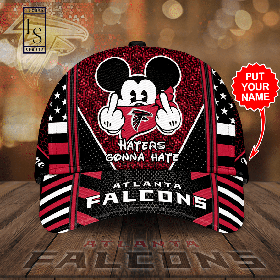 Atlanta Falcons Mickey Mouse Haters Gonna Hate Customized Baseball Cap