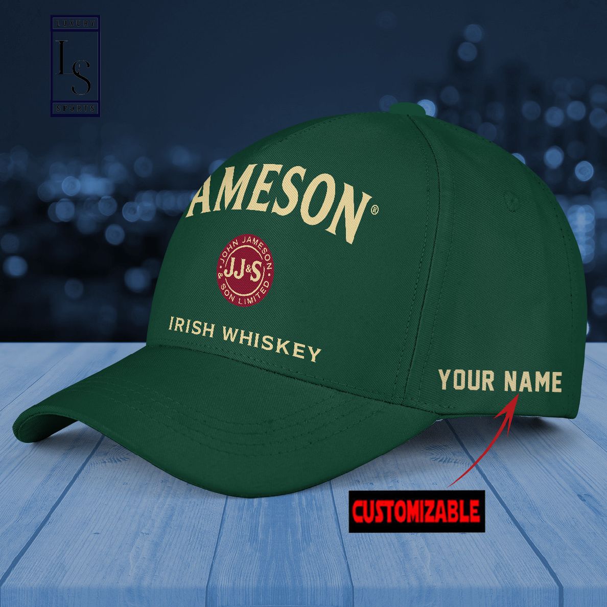 Jameson Irish Whiskey Customized Baseball Cap