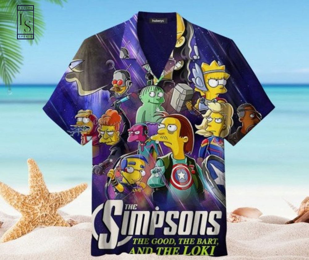 The Simpsons x The Avengers 3D Hawaiian Shirt1