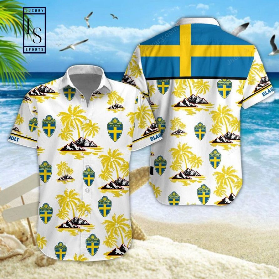 Sweden National Football Team Hawaiian Shirt