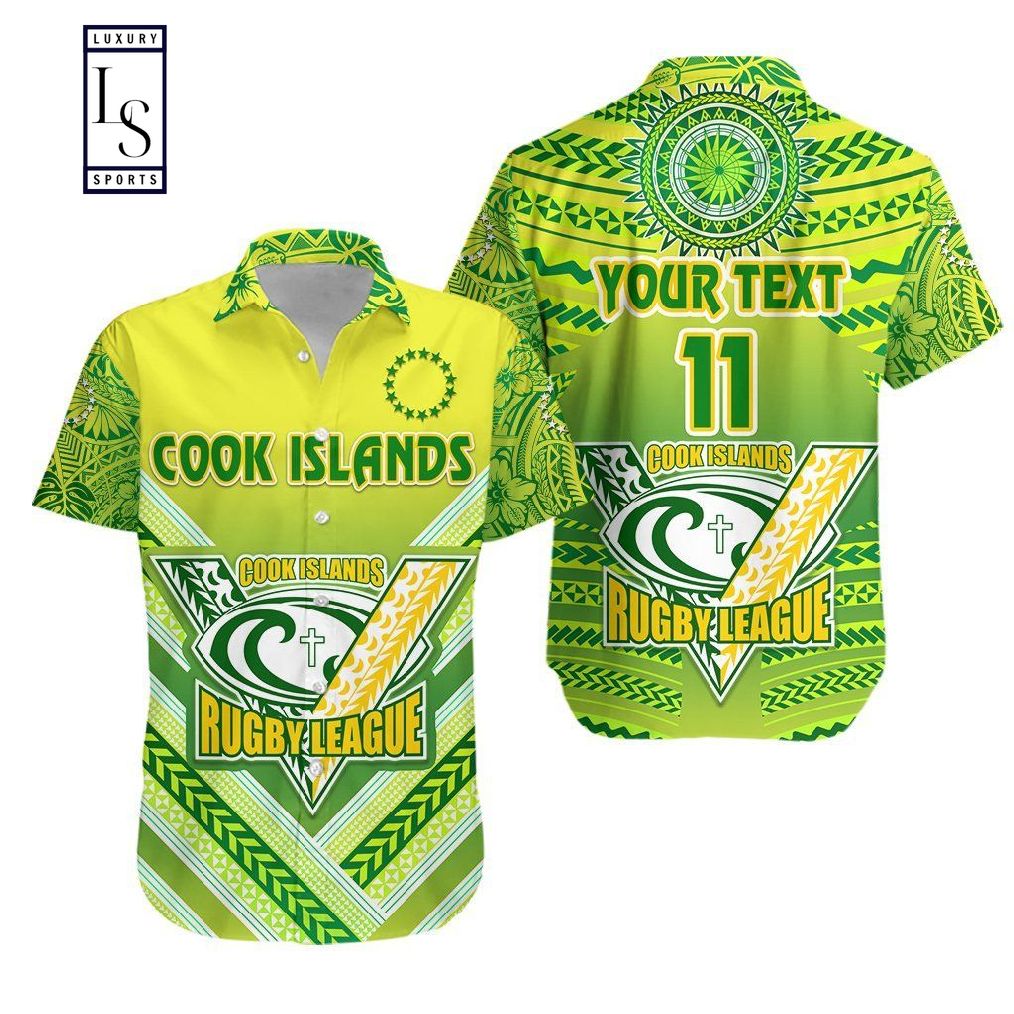 Cook Islands Rugby Customize Hawaiian Shirt